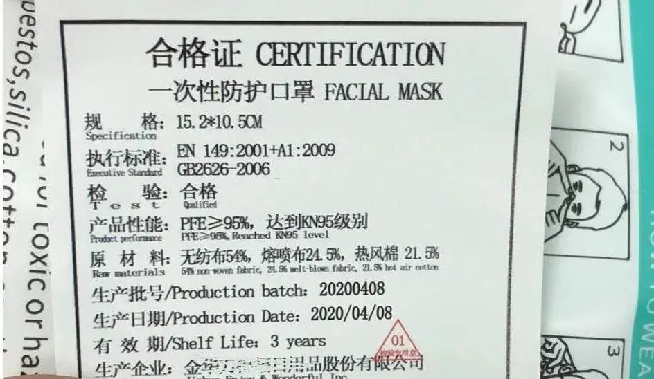 The attentions of Non-medical mask if export.