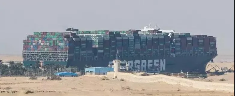 The freight will increase again because vessel strande inThe Suez Canal!