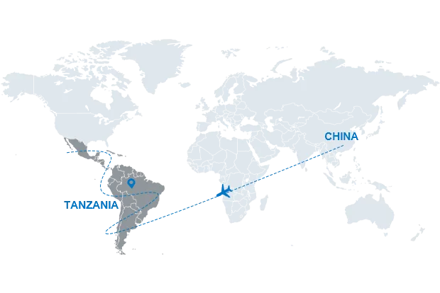 Shipping from China to South America